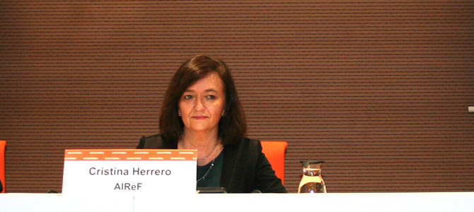  Cristina Herrero, presidenta de la AIReF. (Archivo) 