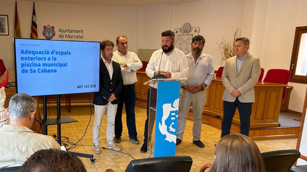El alcalde de Marratxí, Jaume Llompart ha presentado el ambicioso plan.