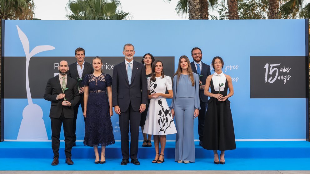 Imagen durante el evento del XV Aniversario de la Fundación Princesa de Girona, en el que estuvo presente la familia real.