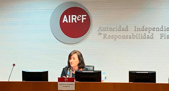  Cristina Herrero, presidenta de la AIReF. (Archivo) 