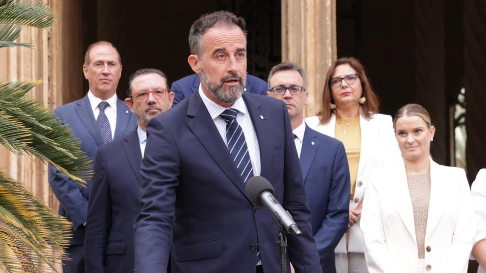 Imagen de José Luis Mateo, nuevo consejero de Vivienda de Baleares, durante el nombramiento.