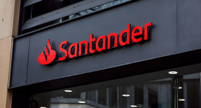  Banco Santander. (Archivo) 